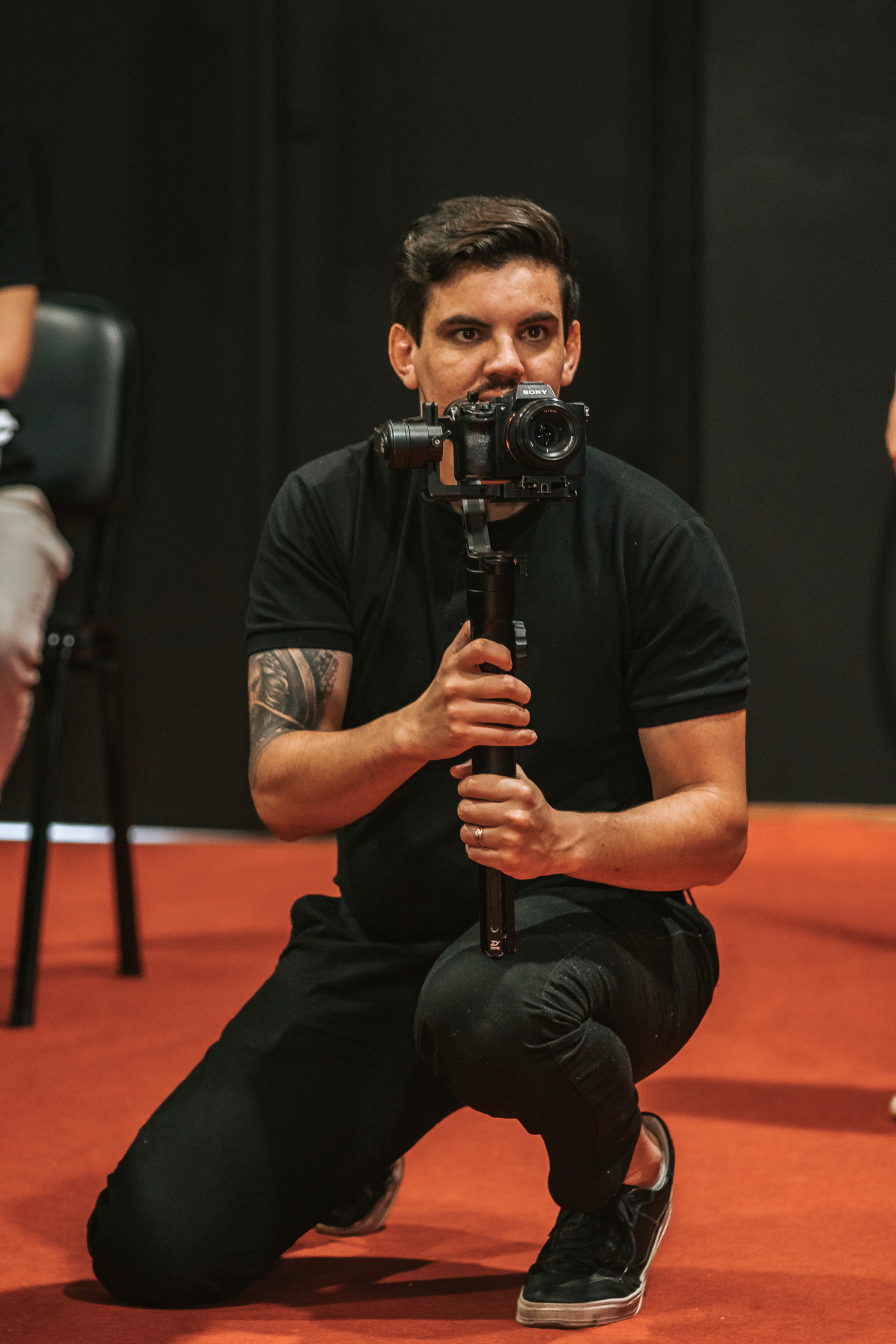 Cobertura audiovisual de evento esportivo com captação em campo